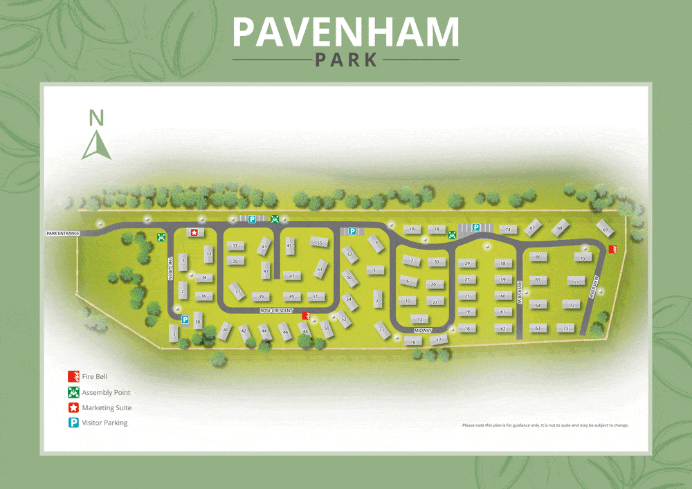 Pavenham Park map