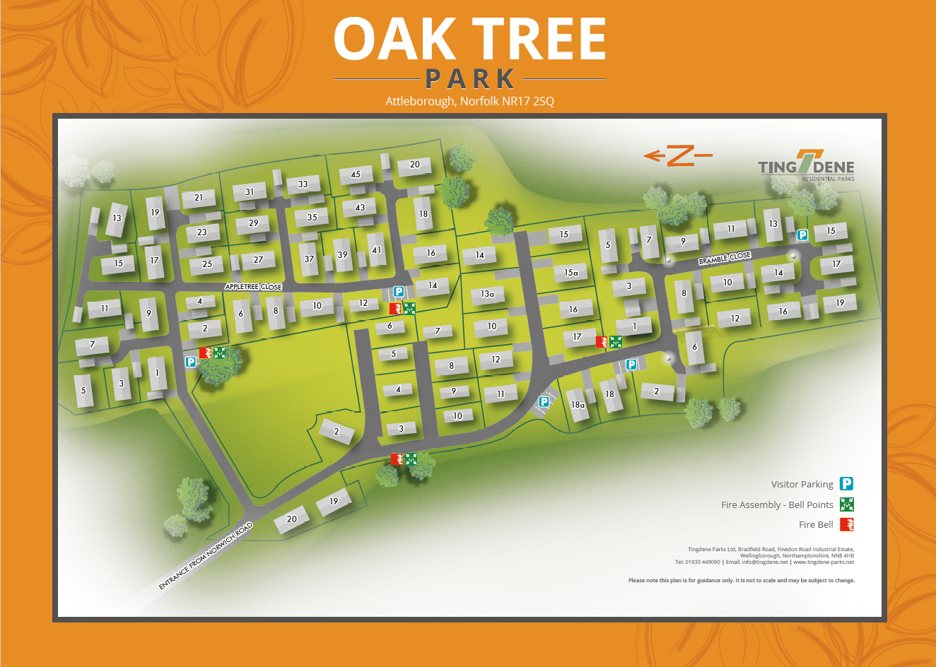 Oak Tree Park map
