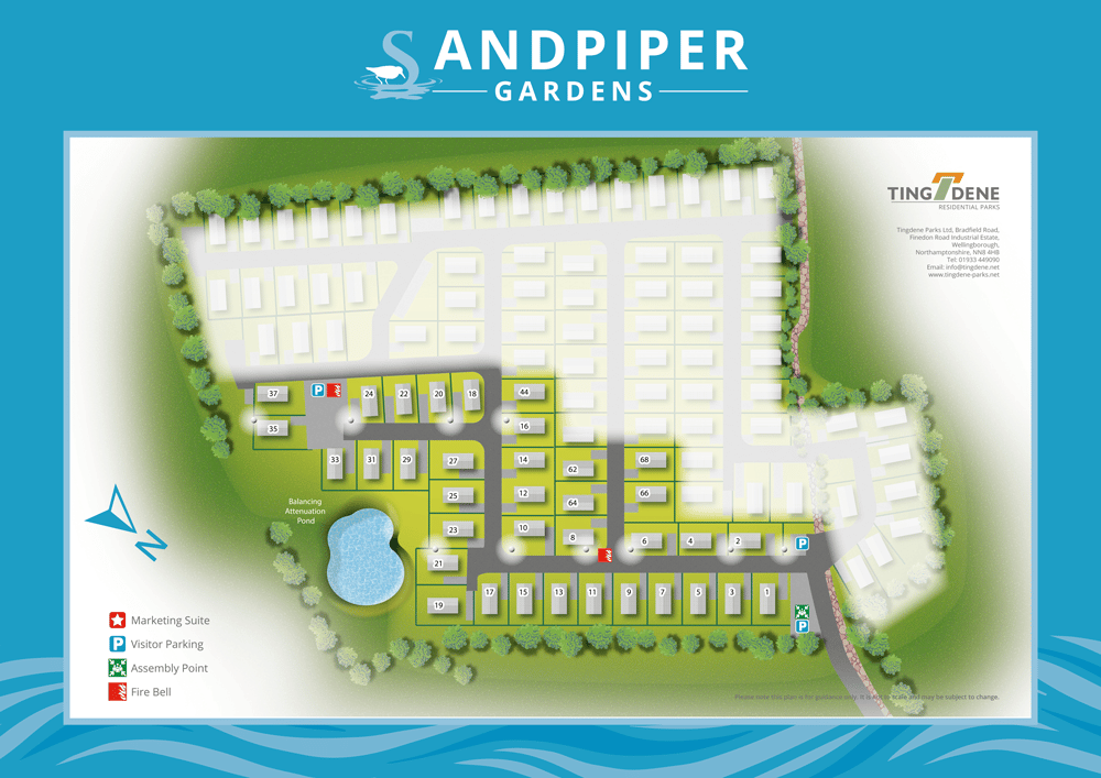 Sandpiper Gardens map