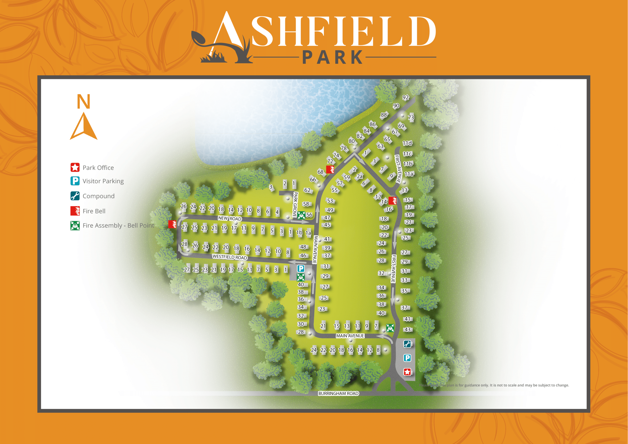 Ashfield Park map